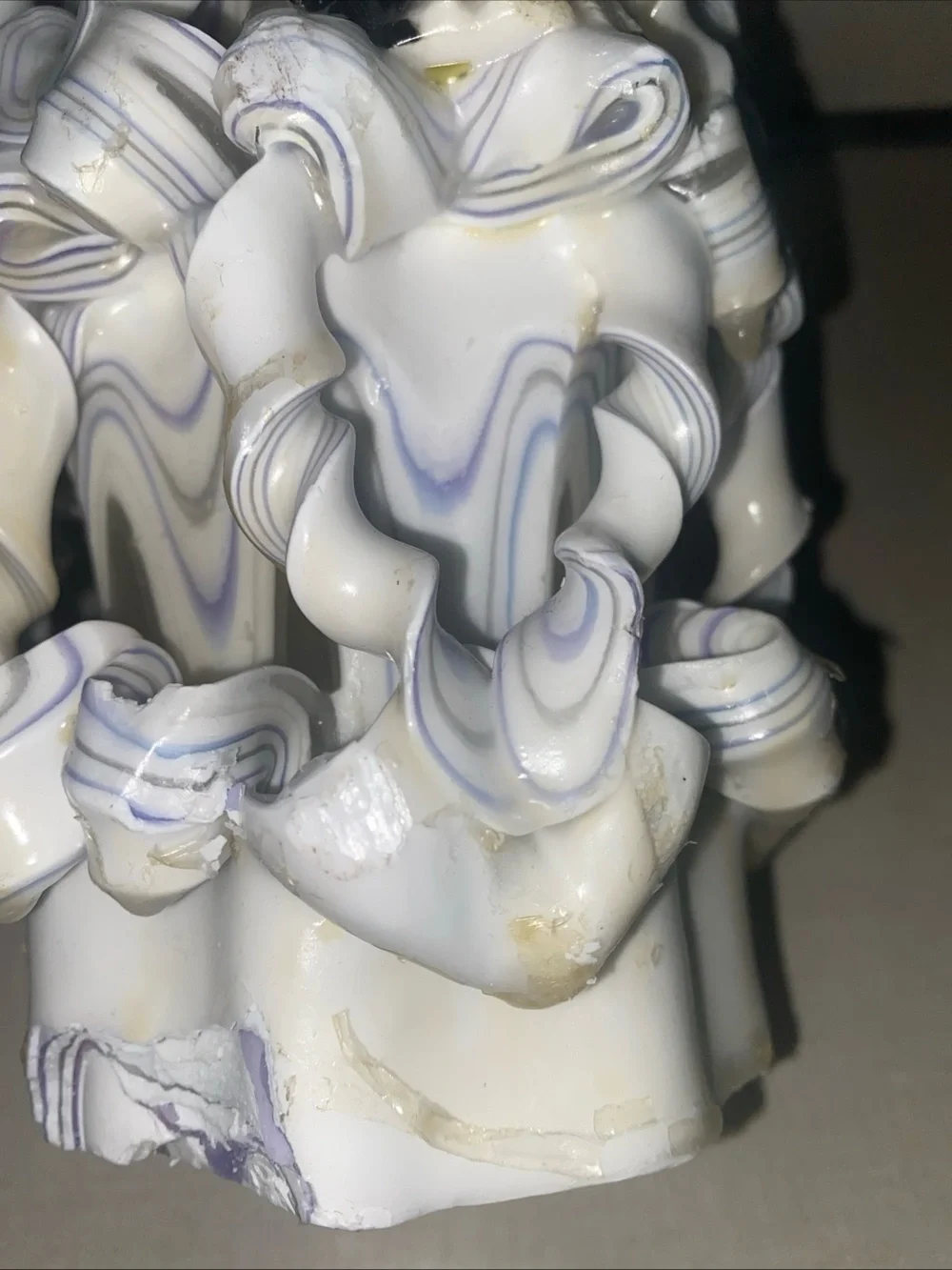 Vtg Wedding Designs By Wax Works Candle Bride and Groom Figures Hearts